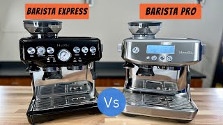 Breville Barista Pro Vs Barista Express Sidebyside comparison [upl. by Ahsakal]