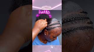 🌹Sleek braided natural hairstyle 🩵 [upl. by Annotahs761]