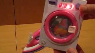 Toy Washing Machine Laundry and Toy Iron Playset For Kids Children and Babies Review Unboxing [upl. by Boccaj]