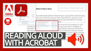 Reading Aloud PDFs  Acrobat DC for Educators [upl. by Yadsnil]