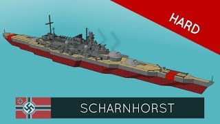 Warship Craft  German Scharnhorst Tutorial [upl. by Gonick]