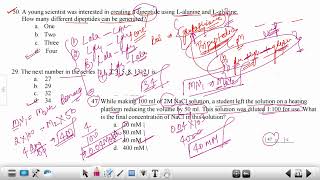 DBTJRF 2019 Solutions Part 2  Metaplasia  Molarity Calculation  Catalyst  CFTR dbtjrf2023 [upl. by Eladnwahs]