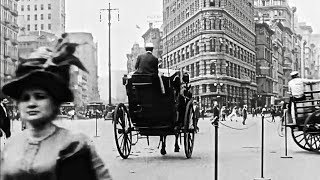 Surreal Old Timey Film Of New York City In 1911 [upl. by Butterworth]