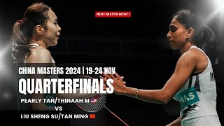 Pearly TANTHINAAH M MAS Vs LIU Sheng SuTAN Ning CHI  CHINA MASTERS 2024  QUARTERFINALS [upl. by Thais]