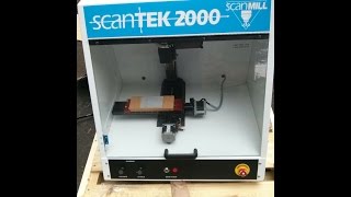 ScanTek 2000 Scan Mill denford micromill 2000 Initial powerup [upl. by Einwahr]