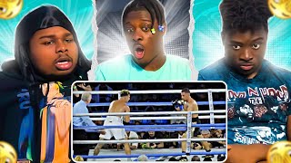 Austin McBroom Vs Aneson GibFULL FIGHT by Boxtalk101 REACTION [upl. by Garibull]