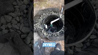 Drywell With Backup Sump Pump System  Yard Drainage  Downspout Drains [upl. by Sirromal]