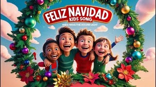 Feliz Navidad Christmas song for kids santaclaus rhymesforkids christmassongsforkids [upl. by Fernyak]