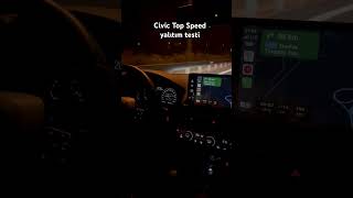 Civic 182hp Top Speed test [upl. by Annahsar]