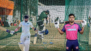 Riyan Parag batting practice before game  team Assam  Jalan outdoor stadium 🏟️ Dibrugarh [upl. by Eirrahs]