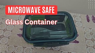 Microwave Oven Safe Borosilicate Glass Container oven luchbox glasscontainer microwave [upl. by Lehcem374]