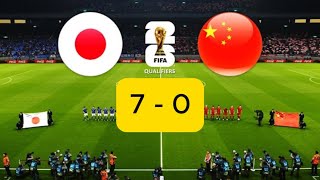 JEPANG VS CHINA KUALIFIKASI PIALA DUNIA 2026 ALL GOALS [upl. by Corly]