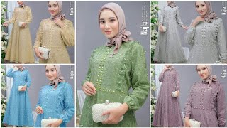 MODEL BAJU GAMIS BROKAT TERBARU 2025 Najla TAMPIl MEWAH BUAT Acara Pesta KONDANGAN PERNIKAHAN [upl. by Nevanod]