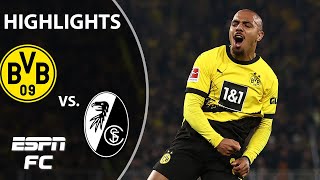 🚨 CLEAN SHEET 🚨 Dortmund vs SC Freiburg  Bundesliga Highlights  ESPN FC [upl. by Zumstein]