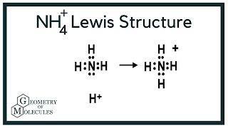 NH4 Lewis Structure Ammonium Ion [upl. by Ybok]