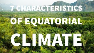 7 CHARACTERISTICS OF EQUATORIAL CLIMATE [upl. by Zonda434]