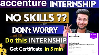 FREE Internship Certificate Online from Accenture  Forage Virtual Internship Certificate in 5 min [upl. by Aserahs]