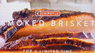 CHIPOTLE  CHIPOTLE MEXICAN GRILL COMMERCIAL 2024  CHIPOTLE SMOKED BRISKET FOR A LIMITED TIME [upl. by Yroggerg]