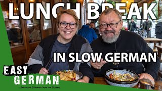 Our Lunch Break in Slow German  Super Easy German 265 [upl. by Alsi]