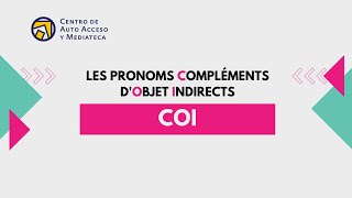 Les pronoms compléments dobjet indirects COI [upl. by Ihcalam371]