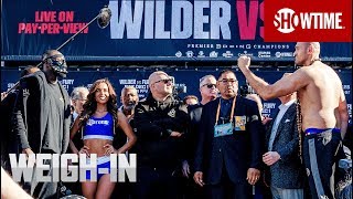 Wilder vs Fury WeighIn  Dec 1 on SHOWTIME PPV [upl. by Anyer733]