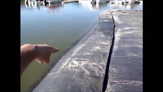 8ft and 4ft AquaDams Boat Ramp Isolation Hidden Valley Lake CA 2009 [upl. by Nwahser]