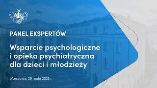 Panel ekspertów dot wsparcia psychologicznego i opieki psychiatrycznej dla dzieci i młodzieży [upl. by Oatis]