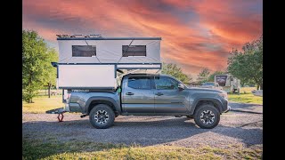 The first enclosed truck camper under 600 lbs built by Peak Performance Campers [upl. by Daisy893]