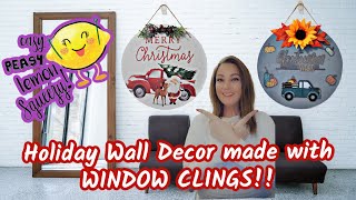 Beautify your Holiday Decor by Decorating with Window Clings [upl. by Leal]