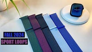 NEW Fall 2024 Sport Loops for Apple Watch Series 10  AW Ultra 2  SE Review HandsOn  ALL COLORS [upl. by Leind378]