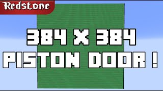 384 x 384 Piston Door  Biggest possible in Minecraft 118   World record [upl. by Langer]