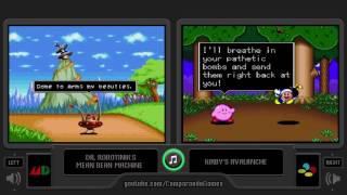 Dr Robotinik vs Kirby Sega Genesis vs Snes Side by Side Comparison [upl. by Noswal719]