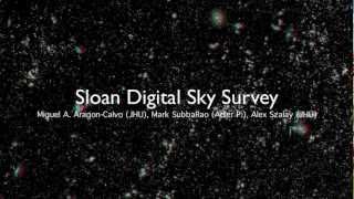 A flight through the Universe by SDSS 3D anaglyph [upl. by Thomson]