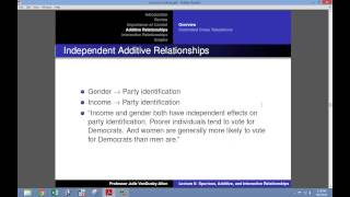 Lecture 6 Spurious Additive and Interactive Relationships [upl. by Hanahs412]