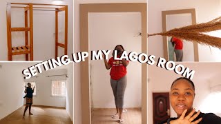 SO I MOVED TO LAGOS  SETTING UP MY NEW ROOM IN LAGOS  IAMYEYCHI [upl. by Eislrahc]