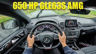 650HP Mercedes GLE63S AMG with Custom DECAT Exhaust POV Test Drive [upl. by Rebeh143]