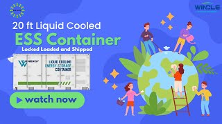 Wincle Liquid Cooled 20ft ESS container battery delivery [upl. by Ellinehc]