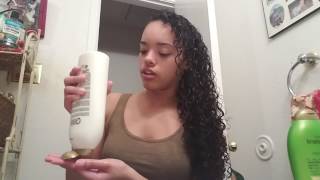 Tutorial Tshirt Hair quotPlopquot Method for Wet curly hair [upl. by Firahs]