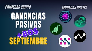 💸 He ganado 80 en Ingresos Pasivos con estos proyectos DePIN y de criptomonedas en Septiembre 2024 [upl. by Anahsal813]