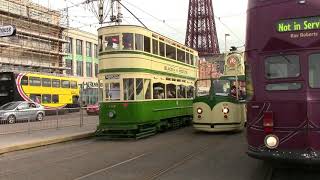 Blackpool Heritage Tram Tours Anniversary Spectacular 2018 and Preserved Buses [upl. by Erdnaxela]