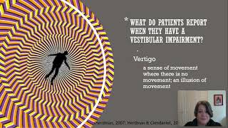 Vestibular Rehab for Entry Level Occupational Therapy Practitioners [upl. by Duffy]