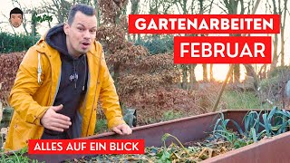 Gartenarbeiten Februar  Alles auf eine Blick Hochbeet Gemüsegarten Stauden und Gräser [upl. by Elicul499]