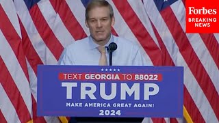 We Need Trump Jim Jordan Joins ExPresident To Campaign In Georgia [upl. by Kakalina]