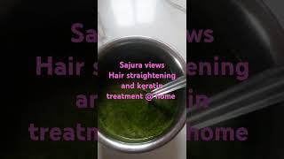 Hair straightening and keratin treatment  home  Okra leaves benefits Ladies finger leaves [upl. by Leagiba]