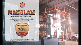 Manglam Biomass Gasifier in a Bakery and Namkeen unit at Kolkata WB Contact 9773305671 9773305673 [upl. by Amando]