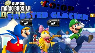 New Super Mario Bros U  100  COOP  Frosted Glacier 4 [upl. by Ainslee]