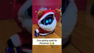 emo robot getting ready for Christmas aibirobot emo emopetrobot emorobot petrobot [upl. by Server571]