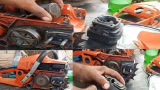 Husqvarna chainsaw repairHow To Husqvarna Chainsaw engine repairing [upl. by Airbas]