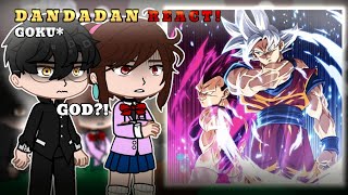 DandaDan React to Goku  Gacha React  Dragon ball [upl. by Adekahs]