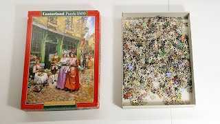 Puzzle time lapse  1500 Castorland  Apromenade In The Time Of Louis XVI Victor Henry [upl. by Pretrice]